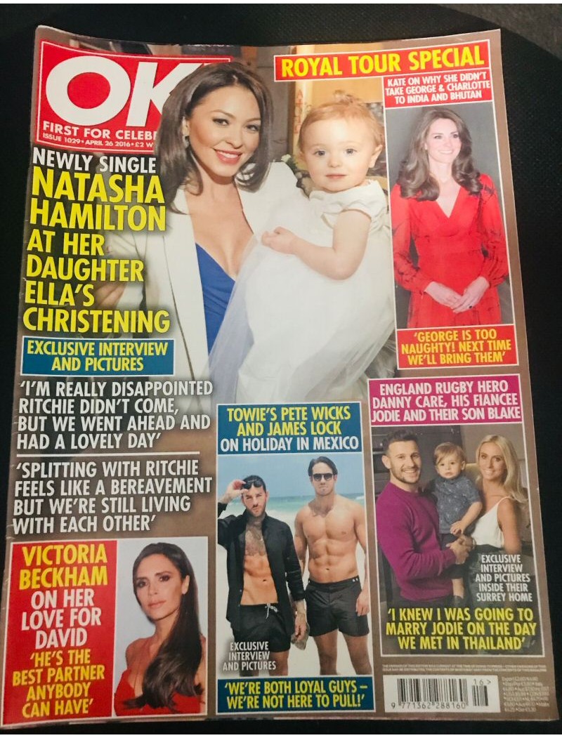 OK Magazine 1029 26th April 2016 Natasha Hamilton Atomic Kitten OK Magazine 1029 26th April 2016 Natasha Hamilton Atomic Kitten