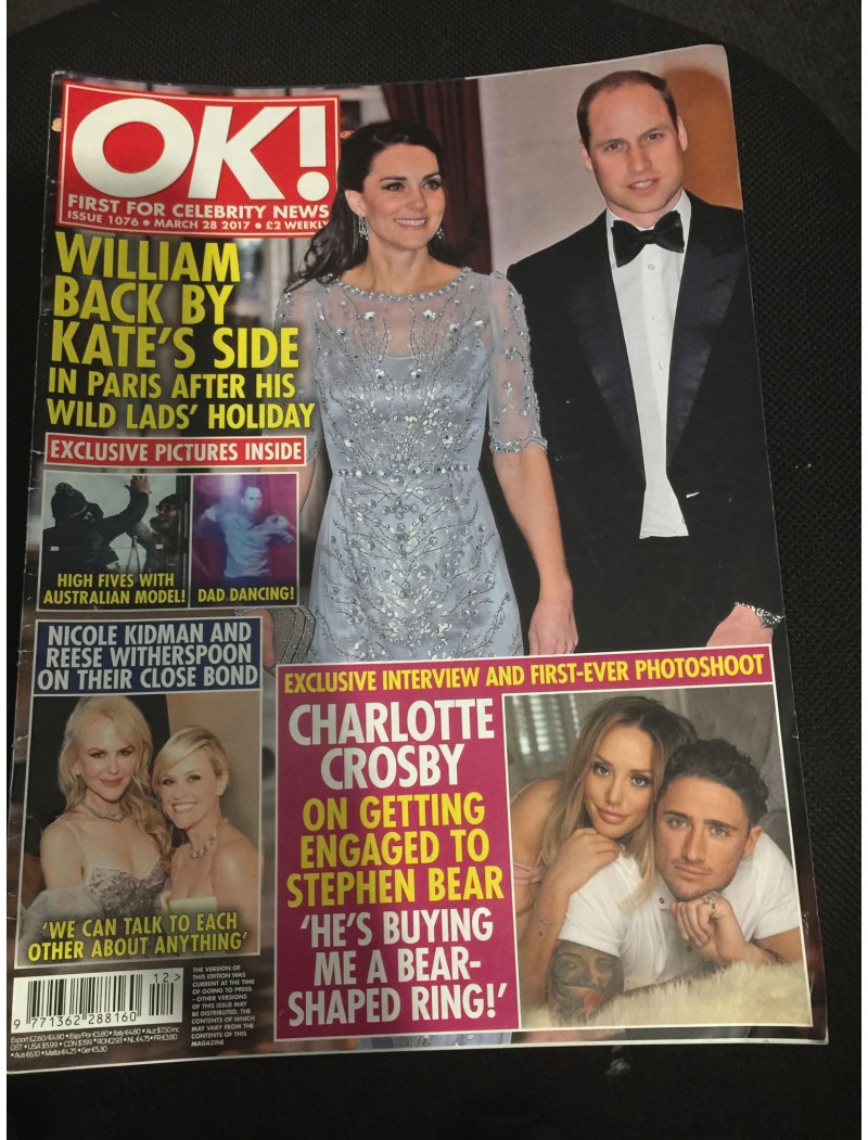 OK Magazine 1076 28th March 2017 Kate Middleton Prince William OK Magazine 1076 28th March 2017 Kate Middleton Prince William