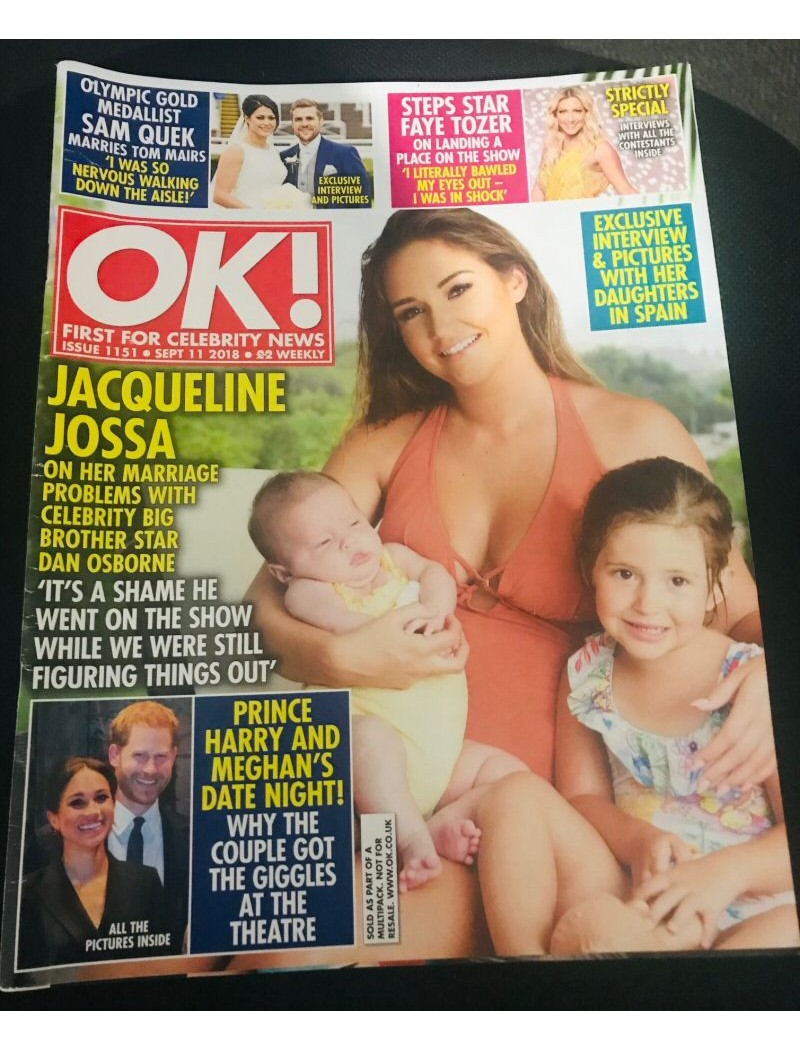 OK Magazine 1151 11th September 2018 Jacqueline Jossa OK Magazine 1151 11th September 2018 Jacqueline Jossa