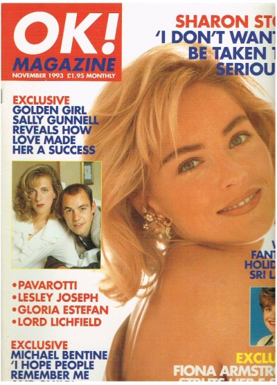 OK Magazine November 1993 Sharon Stone
