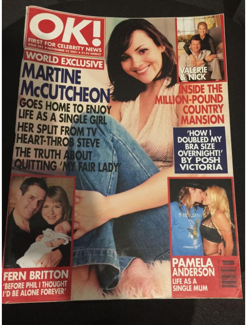 OK Magazine 291 22nd November 2001 Martine McCutcheon OK Magazine 291 22nd November 2001 Martine McCutcheon