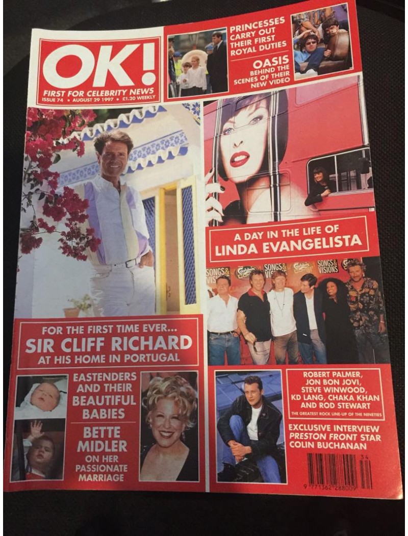 OK Magazine 74 29th August 1997 Linda Evangelista OK Magazine 74 29th August 1997 Linda Evangelista