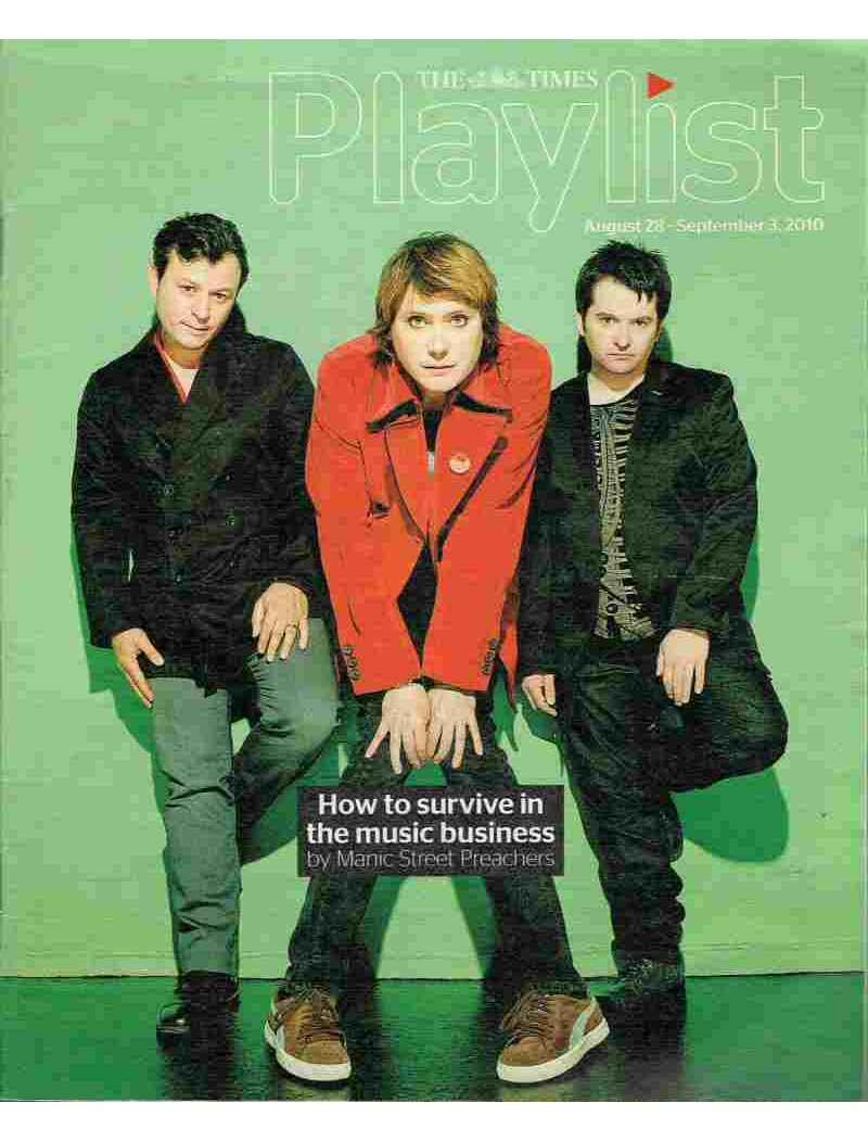 Playlist Magazine 2010 28th August 2010 Manic Street Preachers