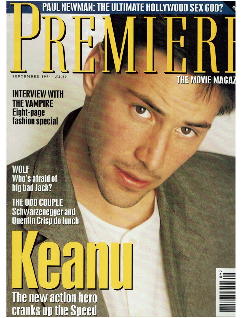 Premiere Magazine UK September 1994 Keanu Reeves cover