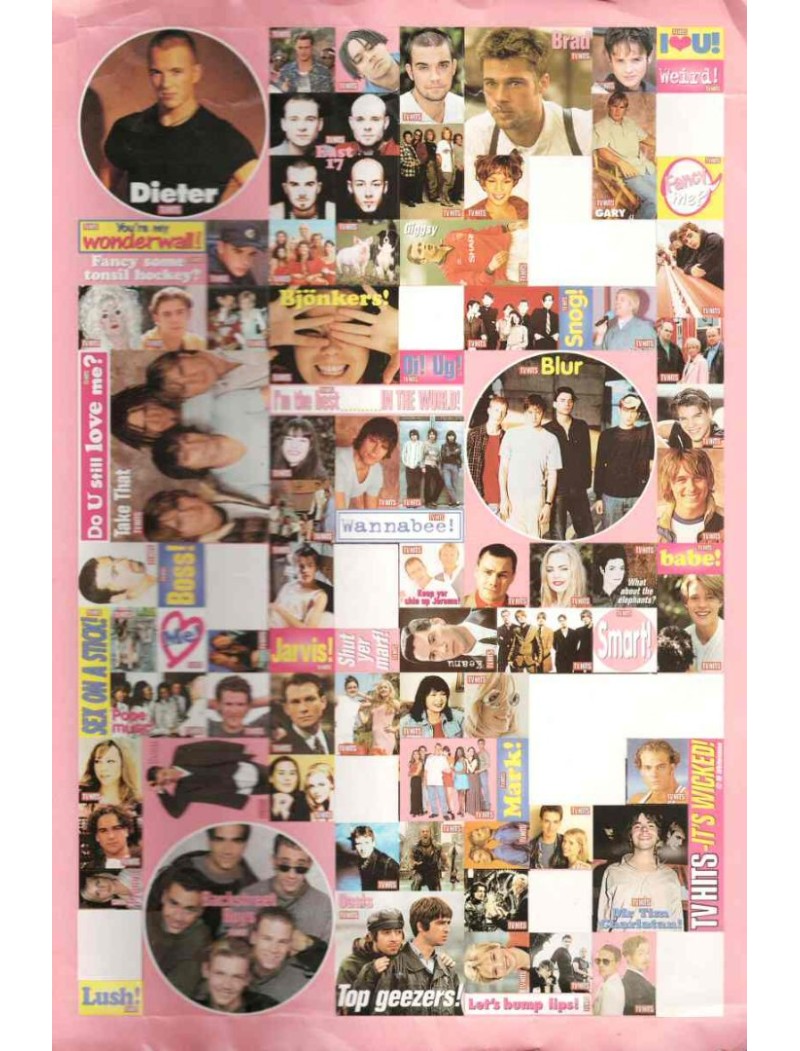 100 Stickers from TV Hits featuring 1990s