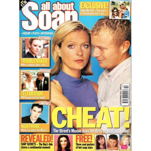 All About Soap Magazine - 025 - 22nd September 2001 Freya Copeland Emma Atkins Krista Vendy Natalie Cassidy Tracy Shaw