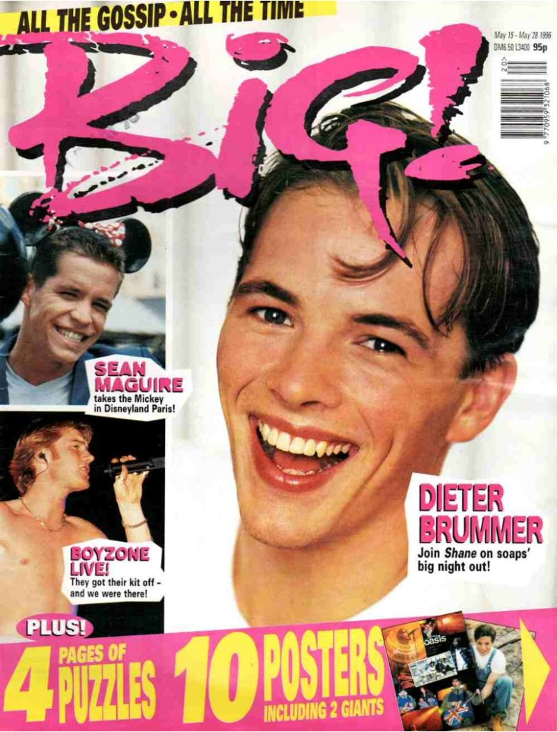 Big Magazine 1996 15th May 1996 Dieter Brummer John Alford Sean Maguire Oasis 