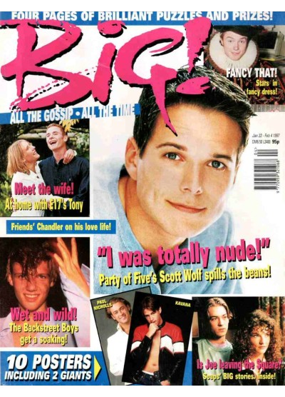 Big Magazine 22nd January 1997 Backstreet Boys Scott Wolf Damon Albarn Noah Wyle