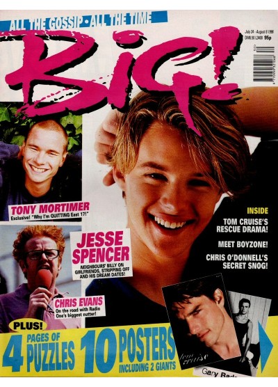 Big Magazine 24th July 1996 JESSE SPENCER SPICE GIRLS DANIEL AMALM TONY MORTIMER TOM CRUISE GARY BARLOW