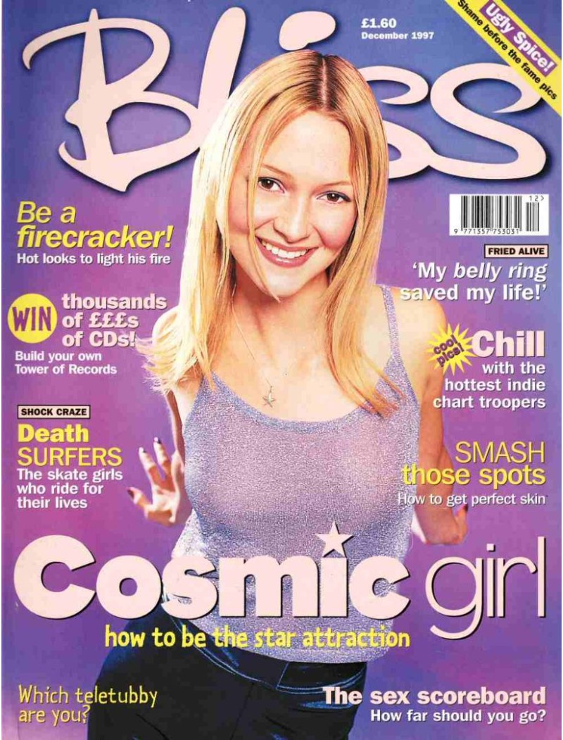 Bliss Magazine December 1997 Spice Girls Five indie Denise Van Outen