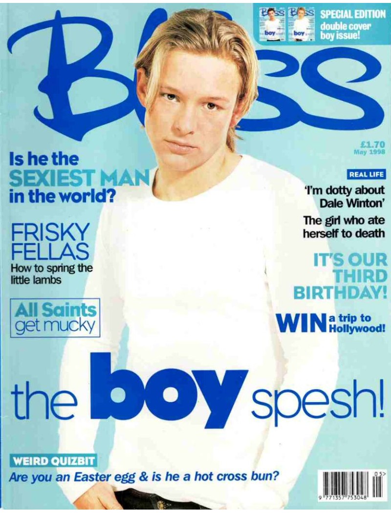 Bliss Magazine 1998 May 1998 Adam Rickitts All Saints Ryan Phillipe Jeremy London Bliss Magazine 1998 May 1998 Adam Rickitts All Saints Ryan Phillipe Jeremy London
