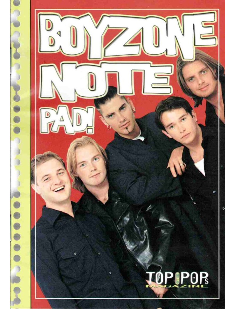 Boyzone Notepad 1990s Boyzone Notepad 1990s