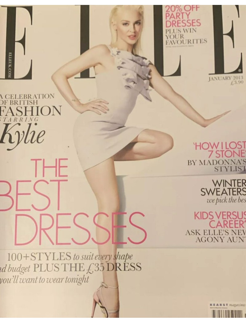 Elle Magazine January 2013 Kylie Minogue