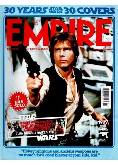 Empire Magazine 217 Star Wars Cover #1 Han Solo Keira Knightley Simpsons Jessica Alba