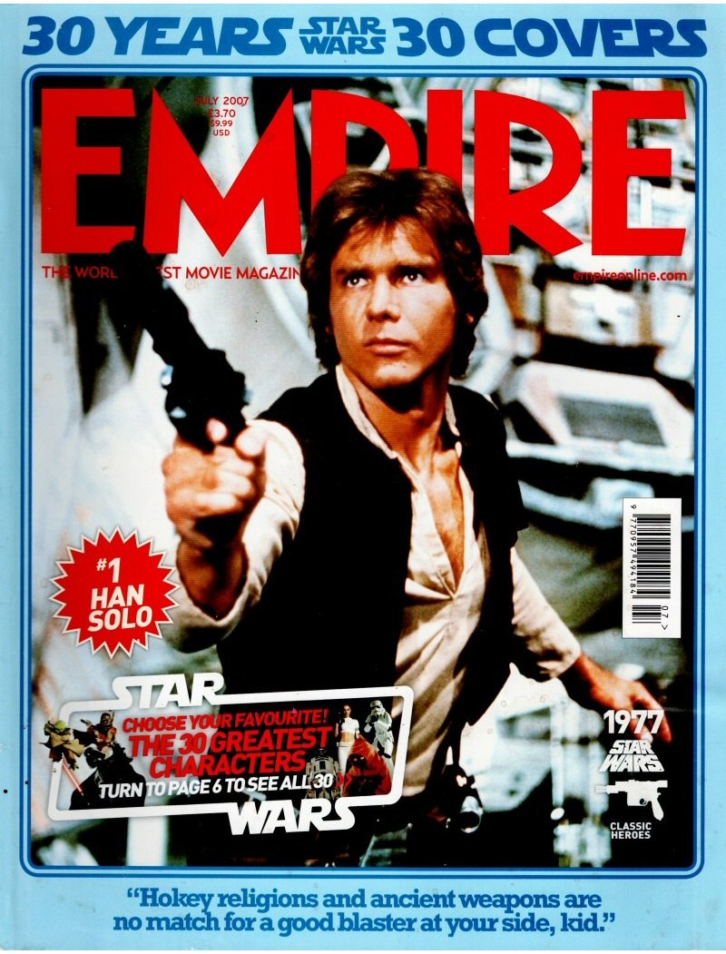 Empire Magazine 217 Star Wars Cover #1 Han Solo Keira Knightley Simpsons Jessica Alba Empire Magazine 217 Star Wars Cover #1 Han Solo Keira Knightley Simpsons Jessica Alba
