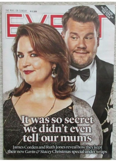 Event Magazine  1st December 2018 James Corden Ruth Jones Gavin & Stacey