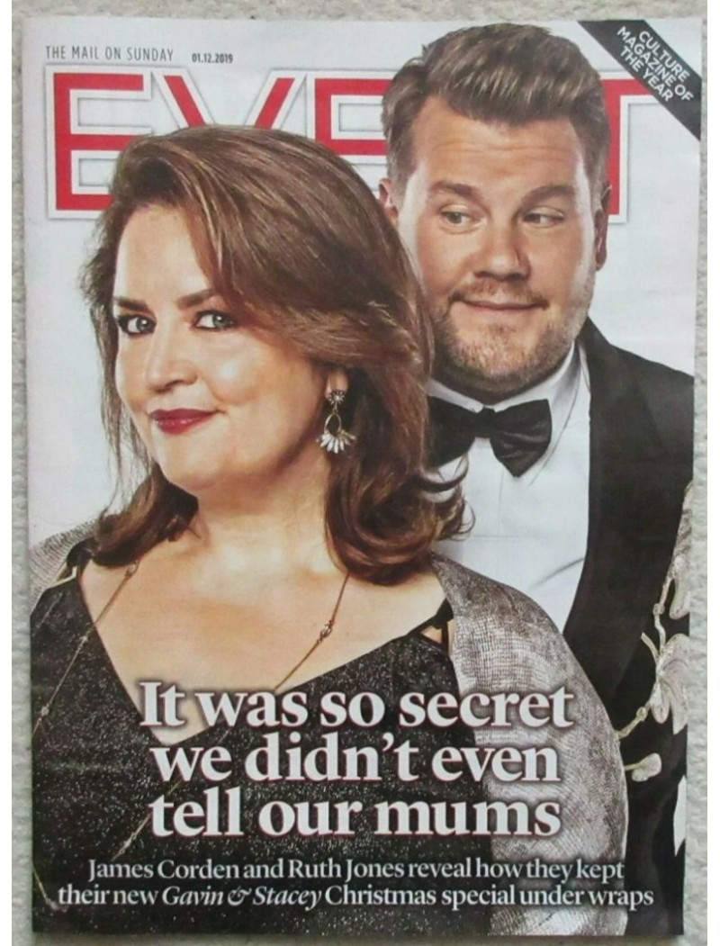 Event Magazine 1st December 2018 James Corden Ruth Jones Gavin & Stacey Event Magazine 1st December 2018 James Corden Ruth Jones Gavin & Stacey