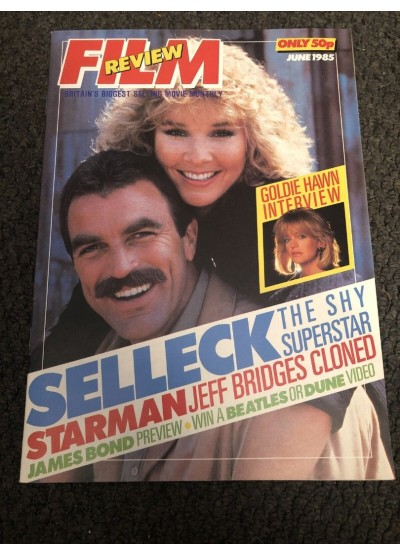 Film Review Magazine June 1985 James Bond Tom Selleck Goldie Hawn Barbara Carrera