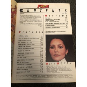 Film Review Magazine June 1985 James Bond Tom Selleck Goldie Hawn Barbara Carrera