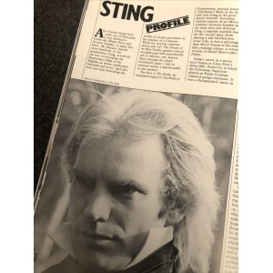 Film Review Magazine August 1985 Nicolas Cage Steve Guttenberg John Travolta Sting Sylvester Stallone