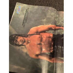 Film Review Magazine August 1985 Nicolas Cage Steve Guttenberg John Travolta Sting Sylvester Stallone