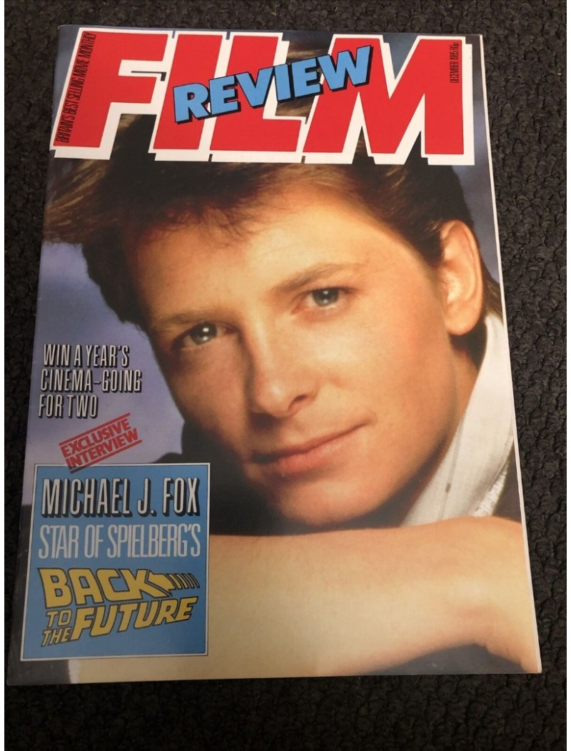 Film Review Magazine December 1985 Michael J Fox Ridley Scott Disney Tom Cruise Dudley Moore Gabriel