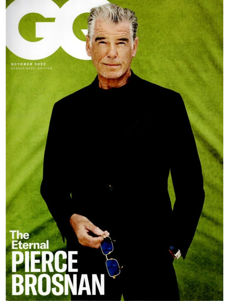 GQ Magazine October 2022 Pierce Brosnan cover GQ Magazine October 2022 Pierce Brosnan cover