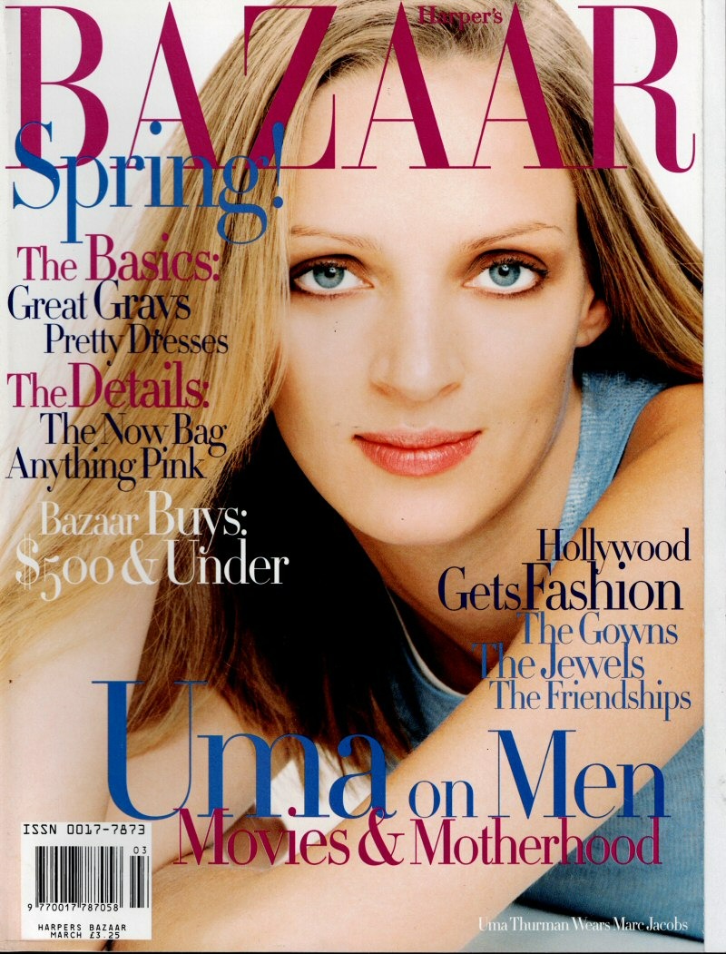 Harpers Bazaar Magazine March 1998 Uma Thurman The Big Lebowski Monica Potter Harpers Bazaar Magazine March 1998 Uma Thurman The Big Lebowski Monica Potter