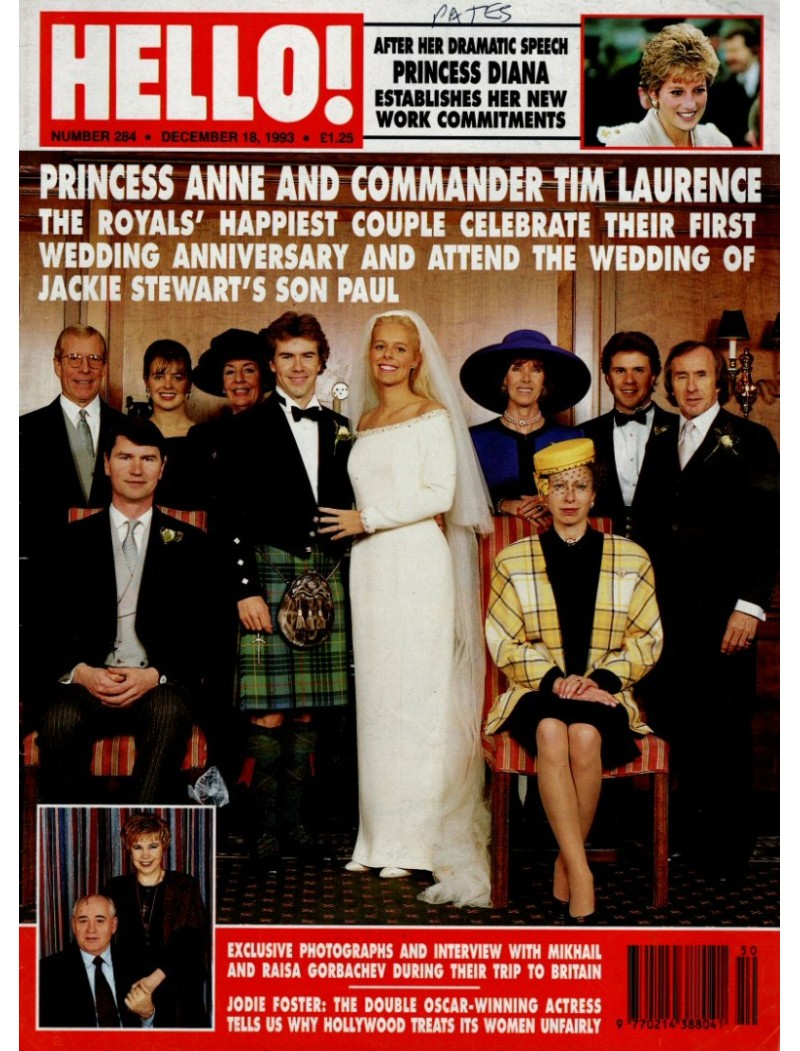 Hello Magazine Issue 284 18th December 1993 Hello Magazine Issue 284 18th December 1993