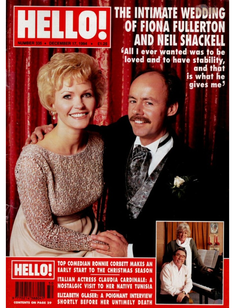 Hello Magazine Issue 335 17th December 1994 Hello Magazine Issue 335 17th December 1994