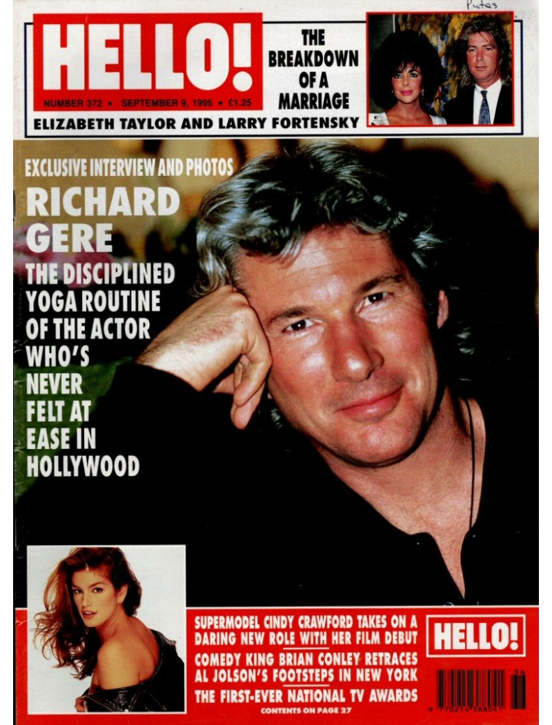 Hello Magazine Issue 372 9th September 1995 Richard Gere Hello Magazine Issue 372 9th September 1995 Richard Gere