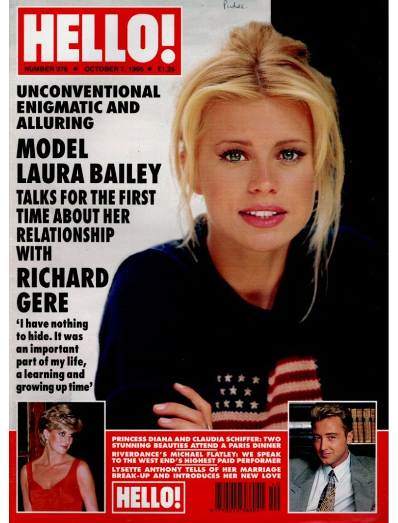 Hello Magazine Issue 376 7th October 1995 Laura Bailey