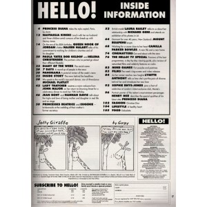 Hello Magazine Issue 376 7th October 1995 Laura Bailey