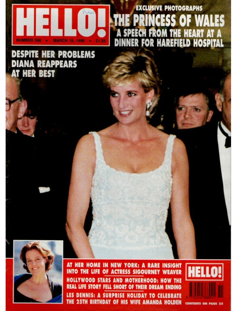 Hello Magazine Issue 398 16th March 1996 Princess Diana