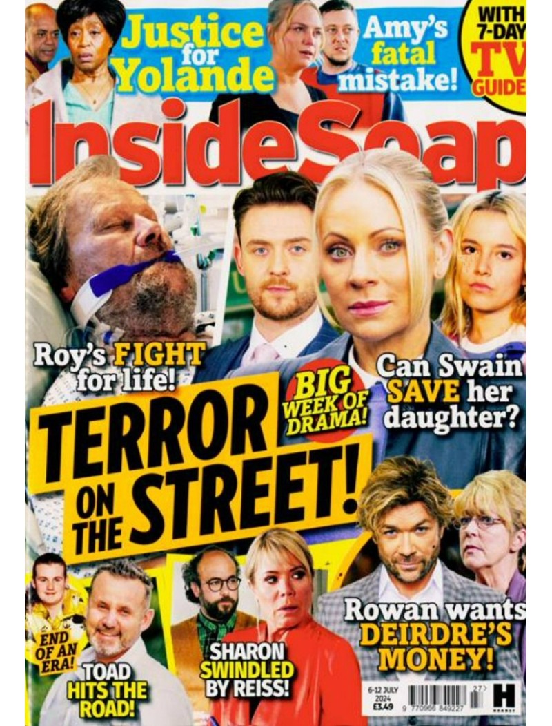 Inside Soap Magazine 6th July 2024 Jane Danson Emrhys Cooper Karen Blick Kieron Richardson Paula Lane Inside Soap Magazine 6th July 2024 Jane Danson Emrhys Cooper Karen Blick Kieron Richardson Paula Lane