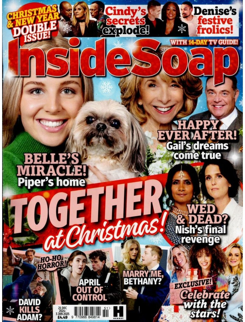 Inside Soap Magazine Christmas Issue 21st December 2024