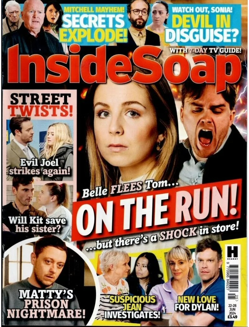 Inside Soap Magazine 22nd June 2024 Olivia Bromley Jeremy Sheffield Hugh Bonneville Suranne Jones Norton Inside Soap Magazine 22nd June 2024 Olivia Bromley Jeremy Sheffield Hugh Bonneville Suranne Jones Norton
