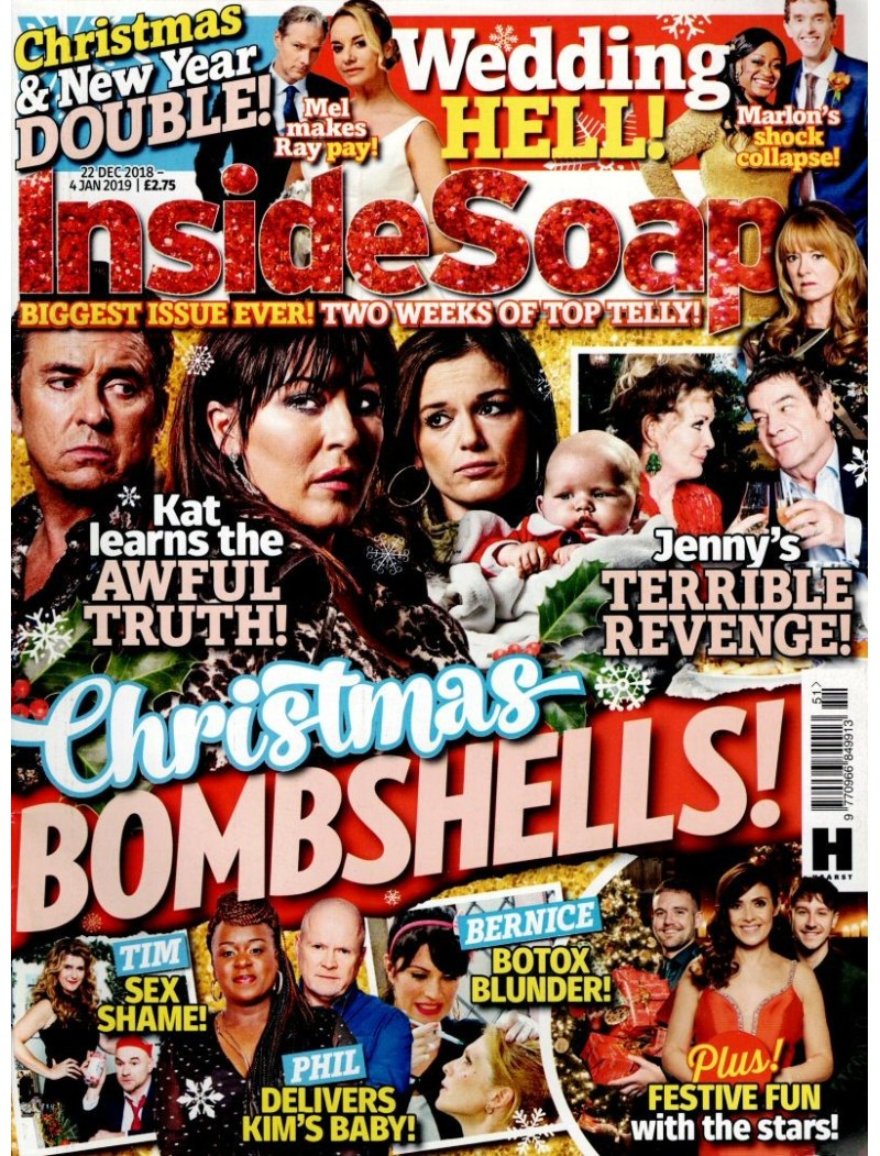 Inside Soap Magazine 22nd December 2018 Christmas Issue