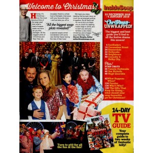 Inside Soap Magazine 22nd December 2018 Christmas Issue