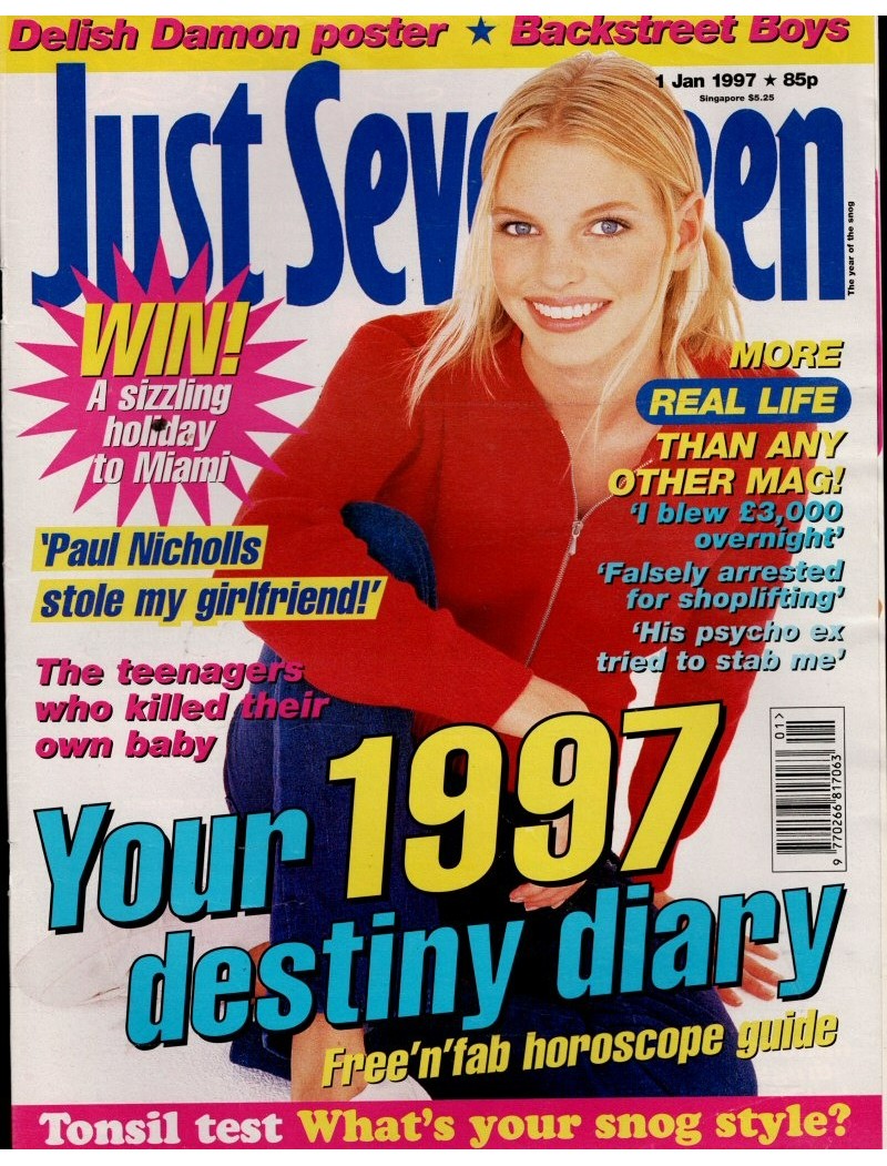 Just Seventeen Magazine 1st January 1997