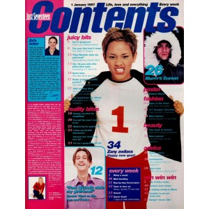 Just Seventeen Magazine 1st January 1997