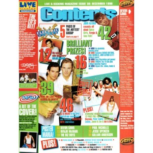 Live & Kicking Magazine - issue 39 December 1996 Spice Girls Jared Leto Backstreet Boys John Alford Gilllian Anderson
