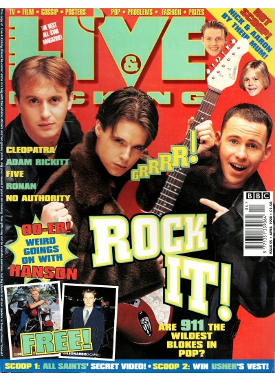 Live & Kicking Magazine - Issue 55 April 1998 Nick Carter 911 Spice Girls Five