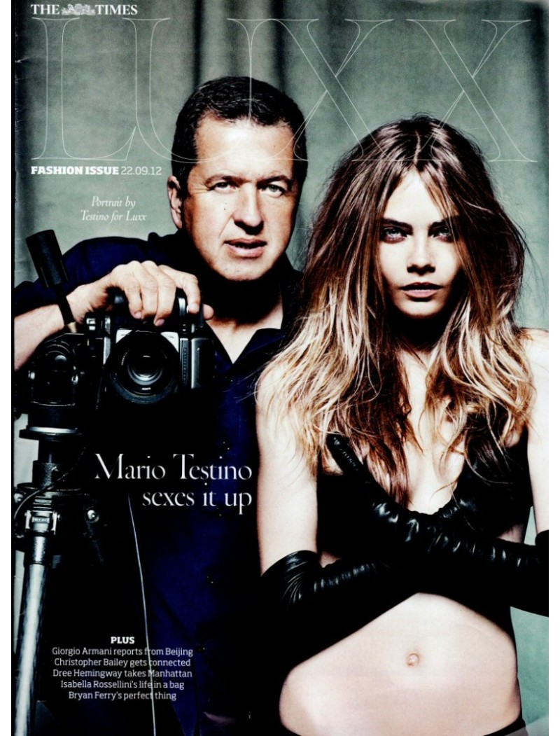 Times Luxx Fashion Issue 22nd September 2012 Mario Testino Cara Delevigne Claudia Schiffer Dree Hemingway