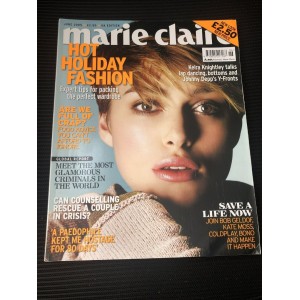 Marie Claire Magazine 2005 June 2005 Kiera Knightley Bob Geldof Coldplay Kelly Osbourne Janet Leigh