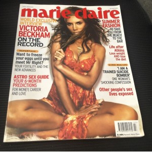 Marie Claire Magazine 2004 July 2004 Victoria Beckham Harry Connick Jr Serena Williams Pamela Anderson