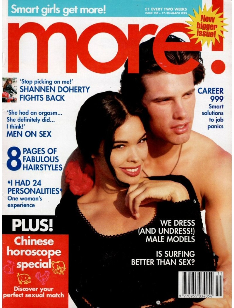 More Magazine - 130 - 17th March 1993 Shannen Doherty Nicolas Cage Naomi Campbell