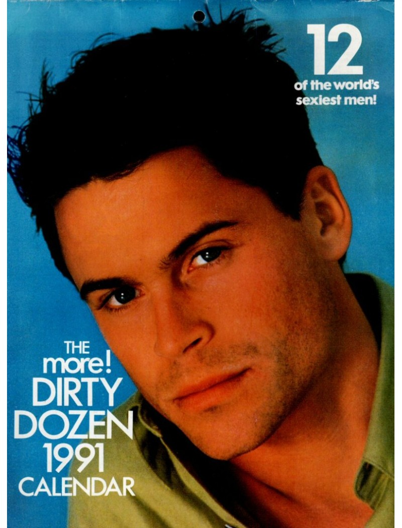 Dirty Dozen Calendar 1991 fom More Magazine Kevin Costner Paul McGann Kyle MacLachlan
