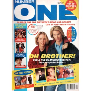 Number One Magazine 1991 4th May 1991 Chesney Hawkes Winona Ryder New Kids on the Block Sam Fox