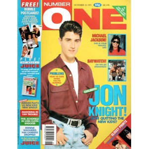 Number One Magazine 1991 16th November 1991 Michael Jackson Jon Knight The Charlatans Kristian Schmid